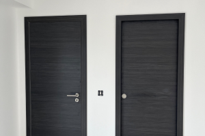 Pose de portes fin de chantier